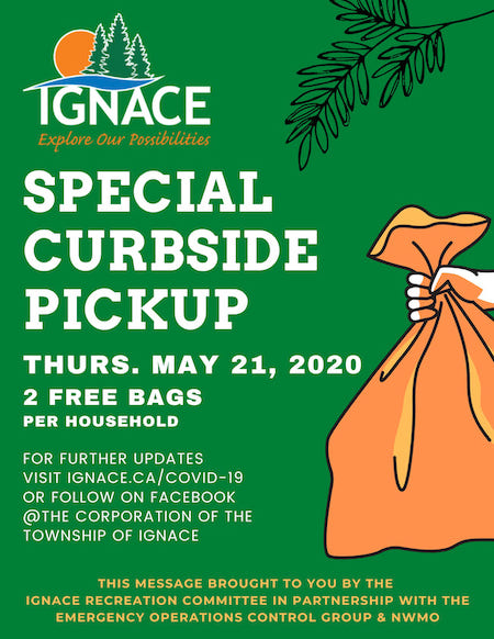 Special Free Pick up May 21 2020