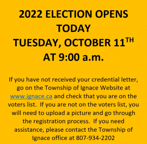 2022 Municipal Election Opens Today