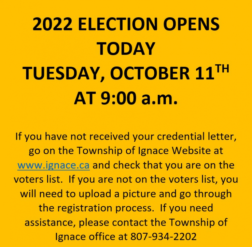 2022 Municipal Election Opens Today